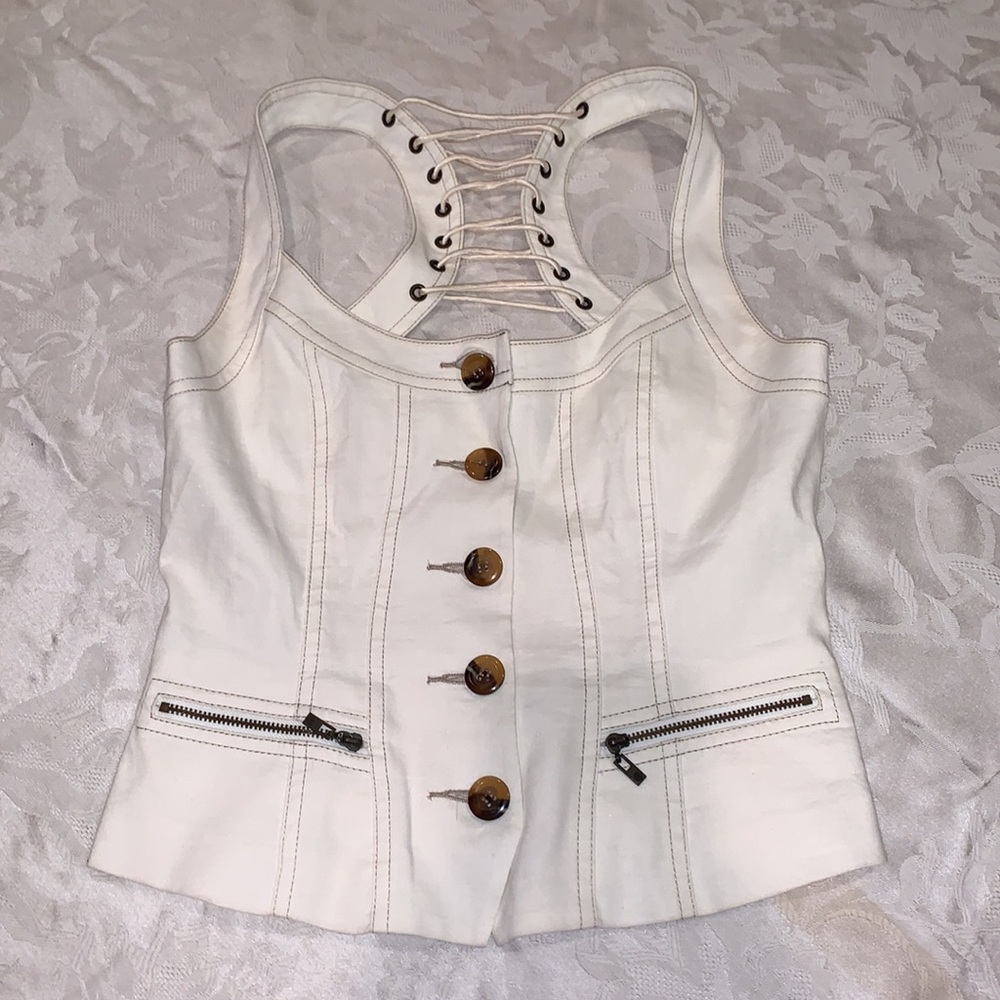 Bebe vest with buttons
